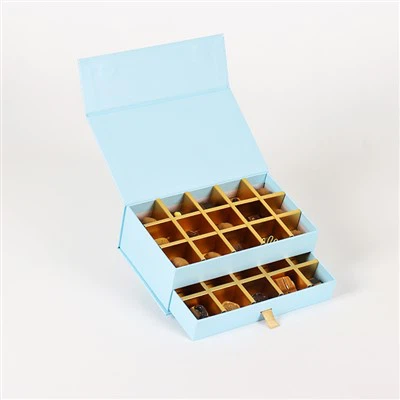 Двойна хартиена опаковъчна кутия за шоколад от висок клас
